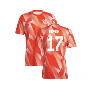 2023-2024 Bayern Munich Pre-Match Shirt (Red) (Bryan 17)