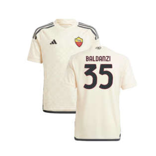 2023-2024 Roma Away Shirt (Kids) (Baldanzi 35)