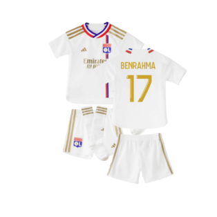 2023-2024 Olympique Lyon Home Mini Kit (Benrahma 17)