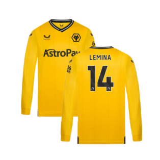 2023-2024 Wolves Long Sleeve Home Shirt (Lemina 14)