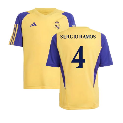 2023-2024 Real Madrid Training Shirt (Spark) - Kids (Sergio Ramos 4)