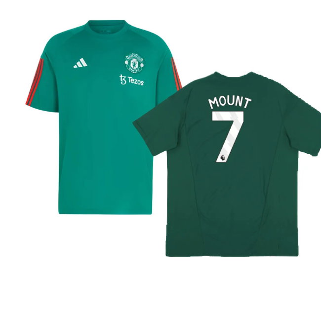2023-2024 Man Utd Training Tee (Green) (Mount 7)