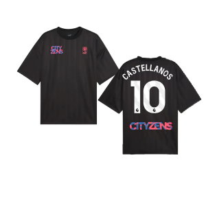 2023-2024 Man City FtblNrgy Jersey (Black) (Castellanos 10)
