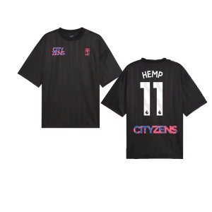 2023-2024 Man City FtblNrgy Jersey (Black) (Hemp 11)