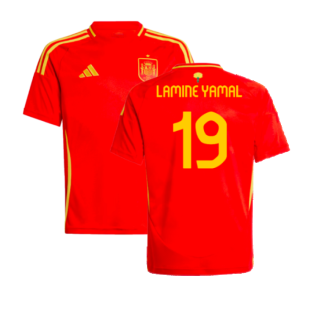 2024-2025 Spain Home Shirt (Kids) (Lamine Yamal 19)