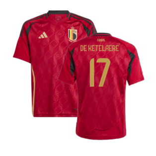 2024-2025 Belgium Home Shirt (Kids) (De Ketelaere 17)