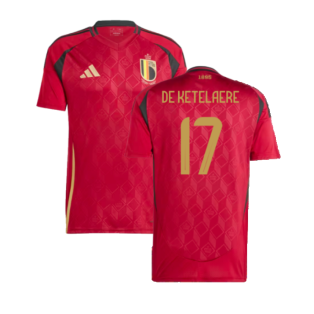 2024-2025 Belgium Home Shirt (De Ketelaere 17)