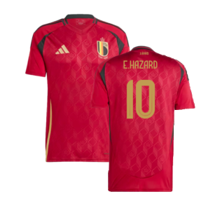2024-2025 Belgium Home Shirt (E.Hazard 10)