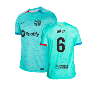 2023-2024 Barcelona Third Shirt (Gavi 6)