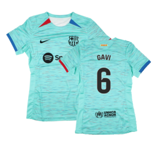 2023-2024 Barcelona Third Shirt (Womens) (Gavi 6)