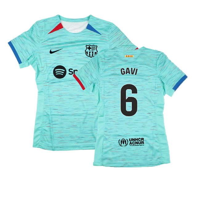 2023-2024 Barcelona Third Shirt (Womens) (Gavi 6)
