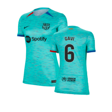 2023-2024 Barcelona Third Shirt (Ladies) (Gavi 6)