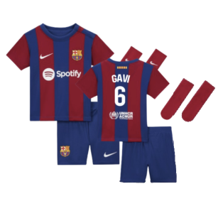 2023-2024 Barcelona Home Infant Baby Kit (Gavi 6)