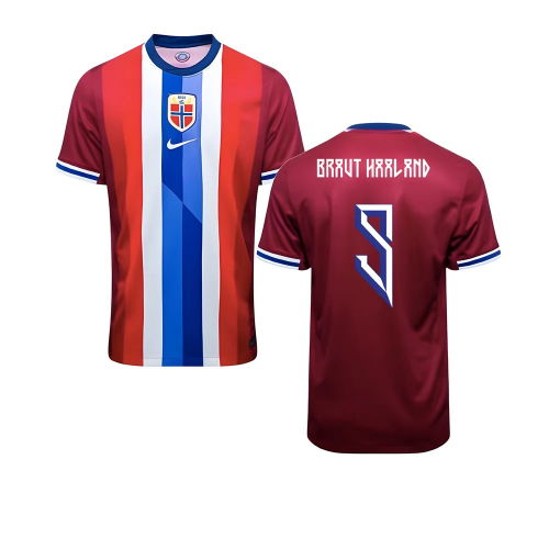 2024-2025 Norway Home Shirt (BRAUT HAALAND 9)