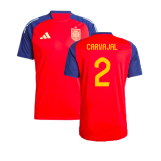 2024-2025 Spain Training Jersey (Red) (Carvajal 2)