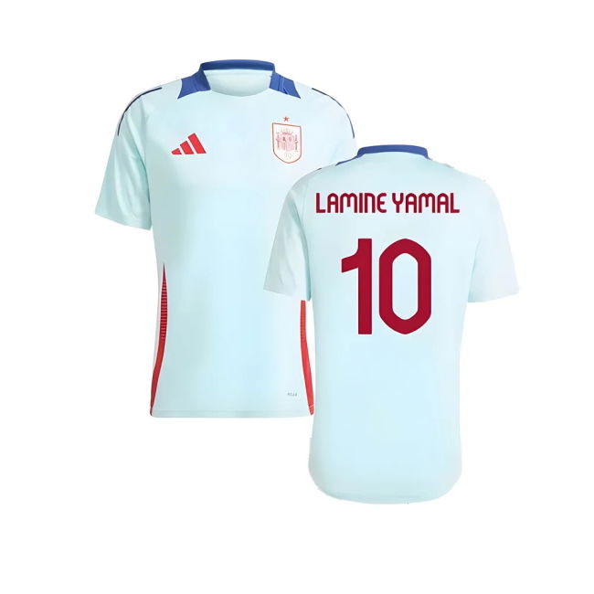 2024-2025 Spain Training Jersey (Halo Mint) (Lamine Yamal 10)