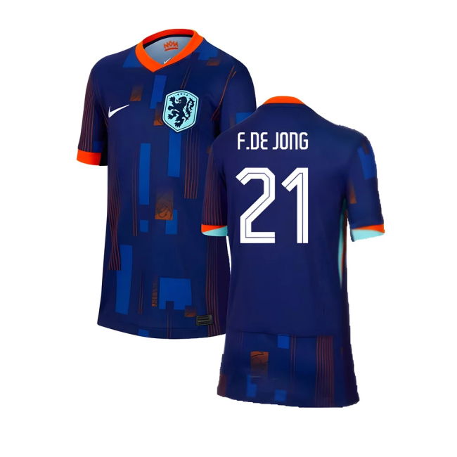 2024-2025 Netherlands Away Shirt (Kids) (F.De Jong 21)