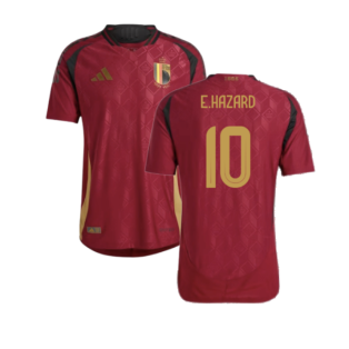 2024-2025 Belgium Authentic Home Shirt (E.Hazard 10)