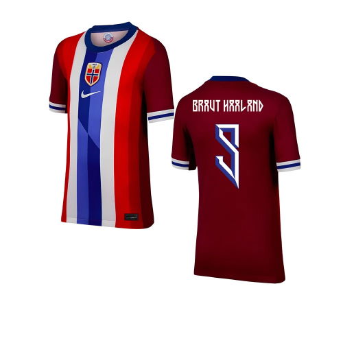 2024-2025 Norway Home Shirt (Kids) (BRAUT HAALAND 9)