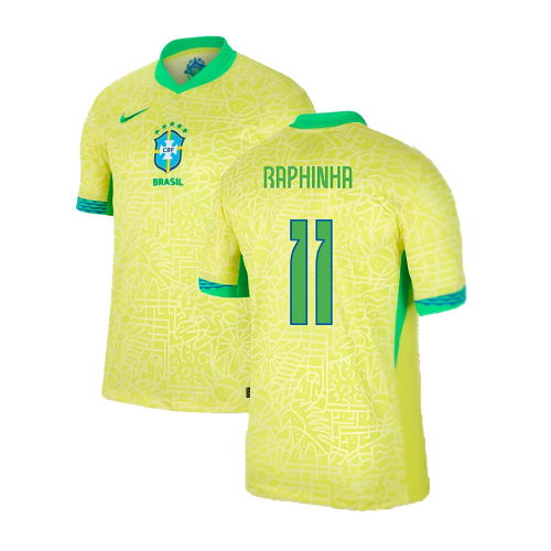 2024-2025 Brazil Home Shirt (Raphinha 11)