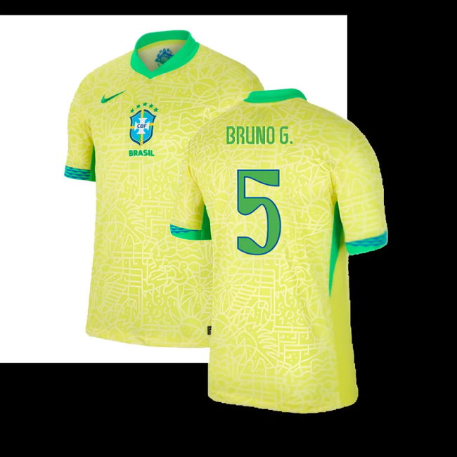 2024-2025 Brazil Home Dri-Fit ADV Match Shirt (Bruno G. 5)