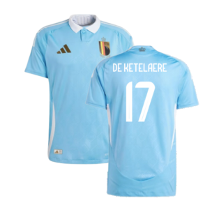 2024-2025 Belgium Authentic Away Shirt (De Ketelaere 17)