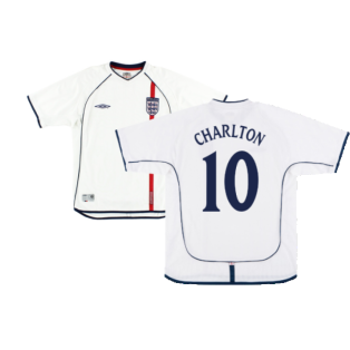England 2001-03 Home Shirt (2XL) (Good) (Charlton 10)