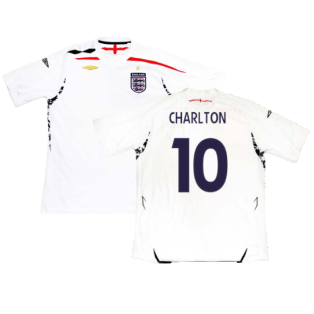 England 2007-2009 Home Shirt (S) (Very Good) (Charlton 10)