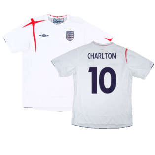 England 2005-07 Home Shirt (XL) (Good) (Charlton 10)