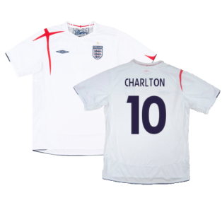 England 2005-07 Home Shirt (XL) (Very Good) (Charlton 10)