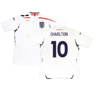 England 2007-09 Home Shirt (XXL) (Excellent) (Charlton 10)