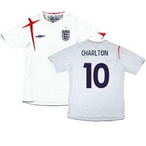 England 2005-2007 Home Shirt (XL) (Very Good) (Charlton 10)