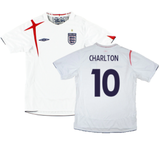 England 2005-2007 Home Shirt (XL) (Very Good) (Charlton 10)