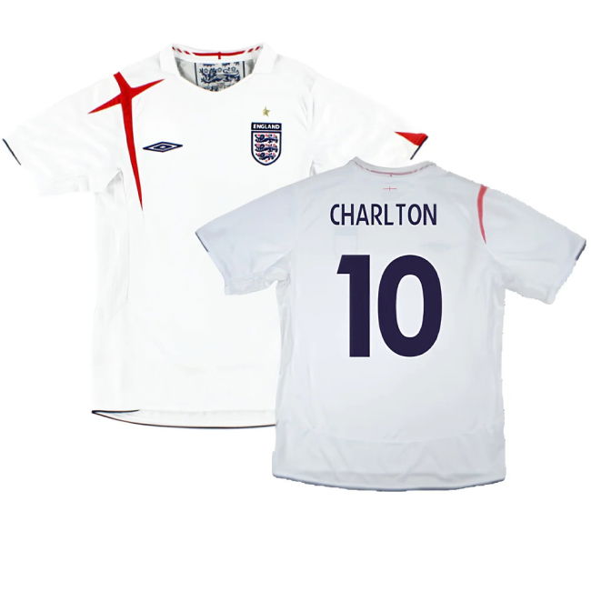 England 2005-2007 Home Shirt (XL) (Very Good) (Charlton 10)