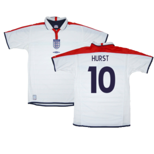 England 2003-05 Home Shirt (XL) (BNWT) (Hurst 10)
