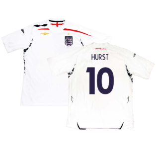 England 2007-09 Home Shirt (XL) (Excellent) (Hurst 10)