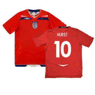 England 2008-10 Away Shirt ((Good) L) (Hurst 10)