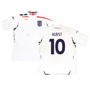 England 2007-09 Home Shirt (XL) (Good) (Hurst 10)