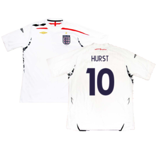 England 2007-09 Home Shirt (Very Good) (Hurst 10)