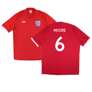 2010-2011 England Away Shirt (Moore 6)