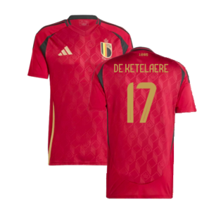 2024-2025 Belgium Home Fan Shirt (Kids) (De Ketelaere 17)