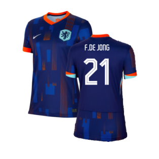 2024-2025 Netherlands Away Shirt (Womens) (F.De Jong 21)
