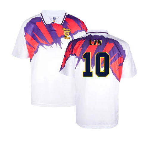 Scotland 1992 Away Retro Shirt (Law 10)