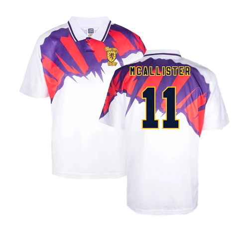 Scotland 1992 Away Retro Shirt (McAllister 11)