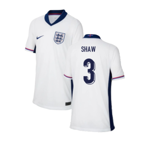 2024-2025 England Home Shirt (Kids) (Shaw 3)