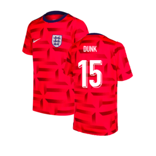2024-2025 England Dri-FIT Pre-Match Shirt (Red) (Dunk 15)