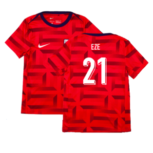 2024-2025 England Academy Pro Pre-Match Top (Siren Red) - Kids (Eze 21)