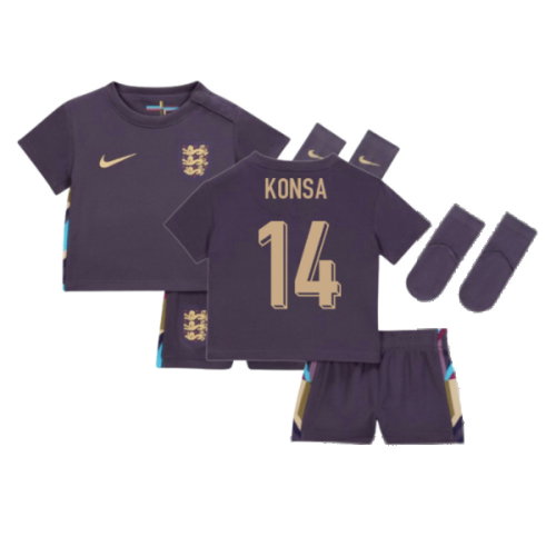 2024-2025 England Away Baby Kit (Konsa 14) 2024-2025 England Away Baby Kit (Konsa 14)