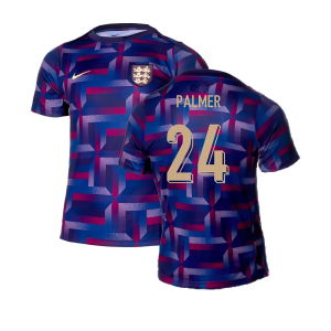 2024-2025 England Academy Pro Pre-Match Shirt (Purple Ink) (Palmer 24)