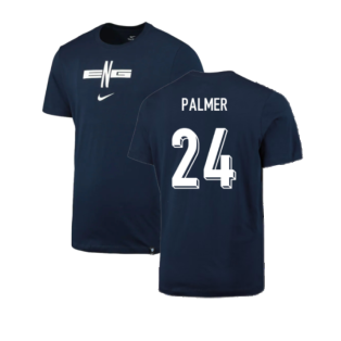 2024-2025 England Football T-Shirt (Navy) (Palmer 24)